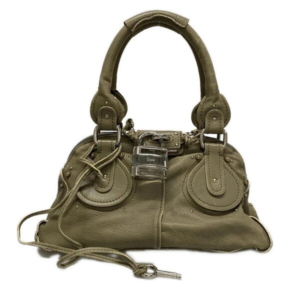 Auth Chloe Paddington Gray Leather Handbag - Picture 1 of 16